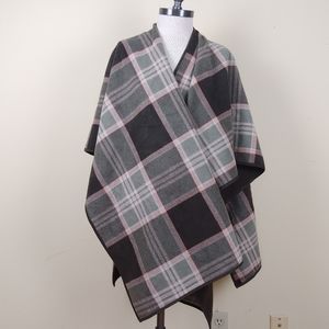 Woolrich Reversible Wrap Poncho.